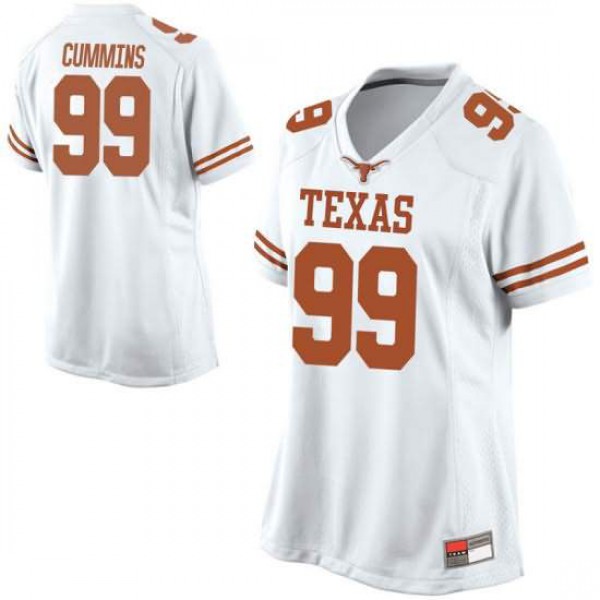 Womens University of Texas #99 Rob Cummins Replica Official Jersey White